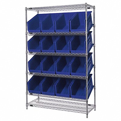 H7038 Pick Rack 18inx74inx48in Blue MPN:WRSL6-74-1848-260BL