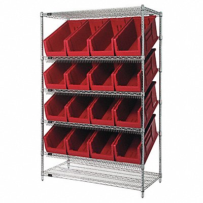 H7037 Pick Rack 24inx74inx48in Red MPN:WRSL6-74-2448-953RD