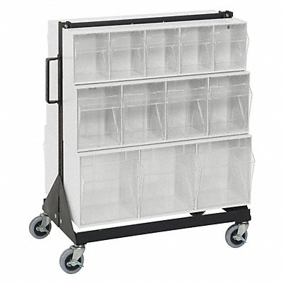 Bin Storage Rack Powder Coated 28 in MPN:QFS224-24+QFS400WT