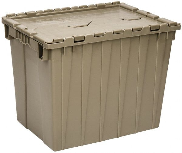 Polyethylene Attached-Lid Storage Tote: 70 lb Capacity MPN:QDC2115-17