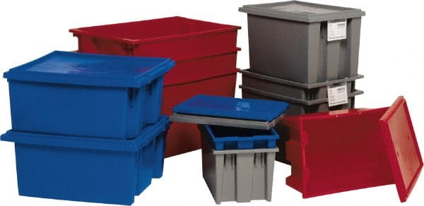 Polyethylene Storage Tote: 75 lb Capacity MPN:SNT185GYCS