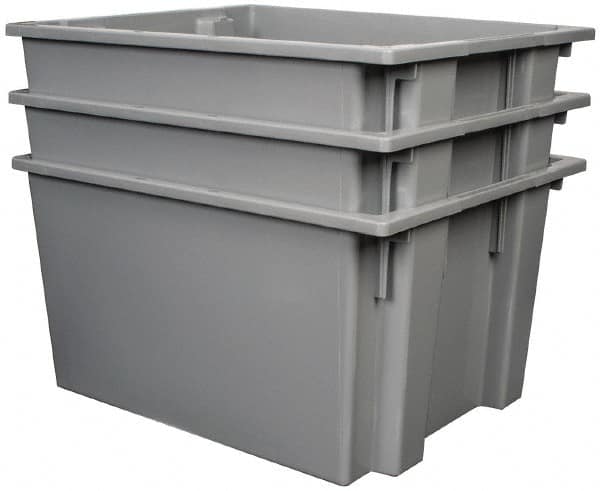 Polyethylene Storage Tote: 100 lb Capacity MPN:SNT230GYCS