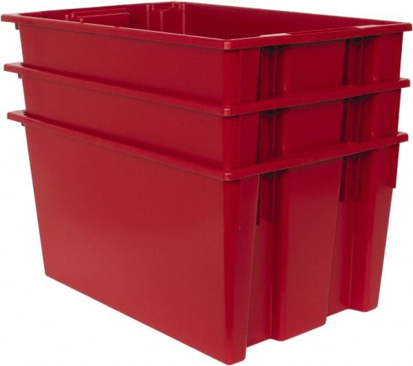 Polyethylene Storage Tote: 100 lb Capacity MPN:SNT300RDCS