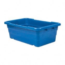 Polypropylene Cross-Stack Storage Tote: 100 lb Capacity MPN:TUB2516-8BL