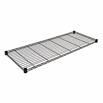 Wire Shelf 24 Wx48 L Shelf Black Epoxy MPN:2448BK