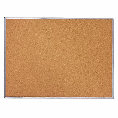 Bulletin Board Cork Aluminum Frame MPN:85360