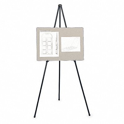 Portable Folding Easel 63 inx34 in Black MPN:27E