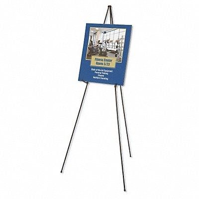 Portable Folding Easel 63 in Black MPN:29E