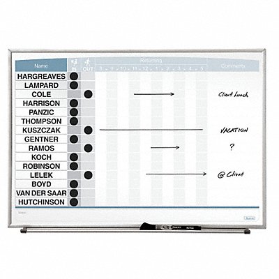 In/Out Board Silver Frame 23 x 16 In MPN:33704