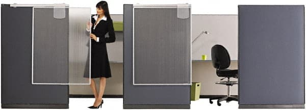 Office Cubicle Workstations & Worksurfaces, Cubicle Workstation Type: Privacy Screen , Material: Aluminum, Polycarbonate , Overall Width: 36in  MPN:QRTWPS1000