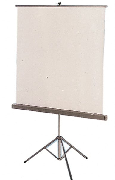 Portable Tripod Projection Screen, 60 x 60, White Matte Finish MPN:QRT560S