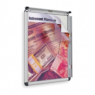 Sign Holder Wall 11x17 Alum Silver MPN:CF1711