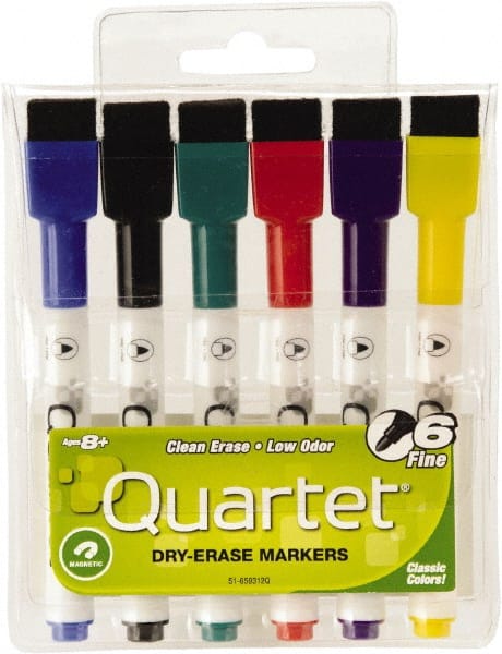 Pack of (6), Low-Odor ReWritables Fine Point, Classic, Dry Erase Markers MPN:QRT51659312