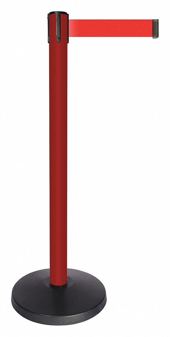 Barrier Post w/Belt Red Post Red Belt MPN:QPLUS-21-R5