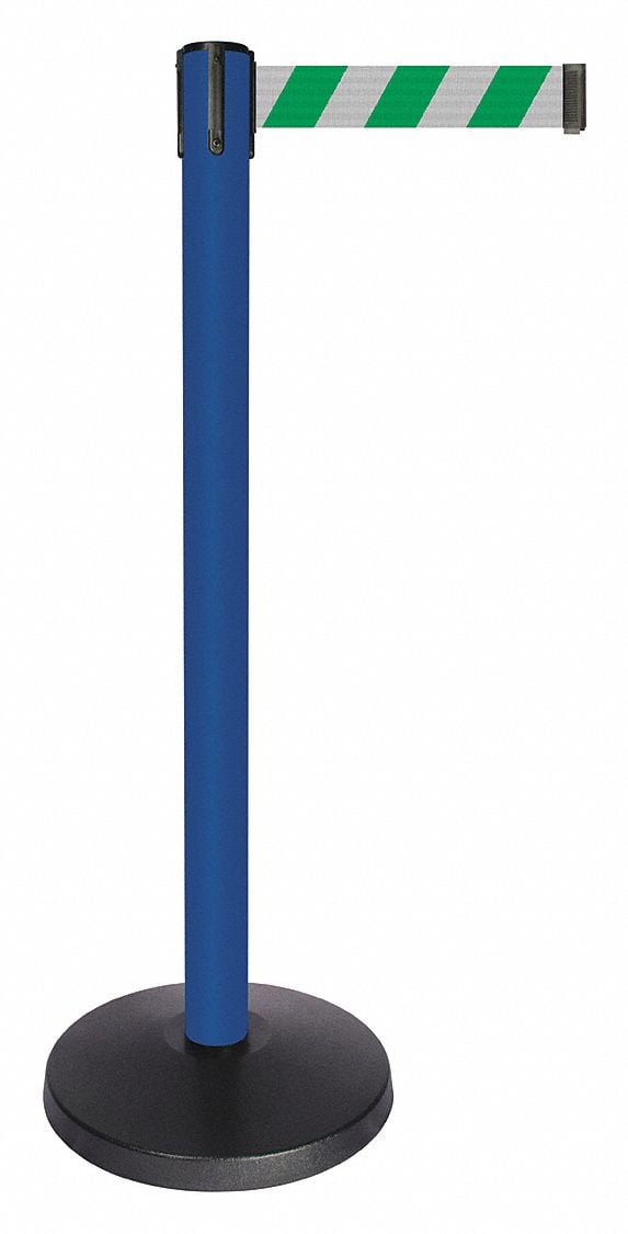 Barrier Post Blue Grn/White Striped Belt MPN:QPLUS-23-D2