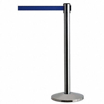 Barrier Post with Belt Metal 7-1/2 ft L MPN:QWAYPOST-3S-L5