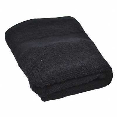 Hand Towel 16x27 In Black PK12 MPN:71625