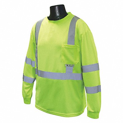 Long Sleeve Shirt Unisex L 22 in Green MPN:ST21-3PGS-L