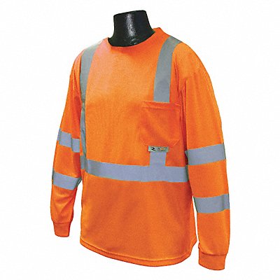 Long Sleeve Shirt Unisex L 22 in Orange MPN:ST21-3POS-L