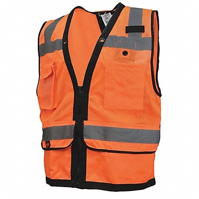 Safety Tether Vest Heavy Duty Orange XL MPN:SV59ZT-2ZOD-XL