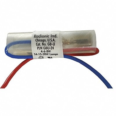 Glo Bulb Assembly 15-20W 2 to 14in Leads MPN:GBU-24