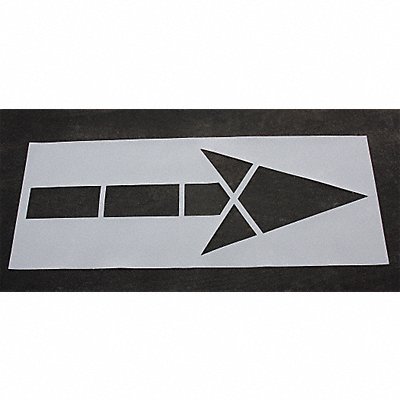 Pavement Stencil 120 in MUTCD Arrow 1/8 MPN:STL-108-5000