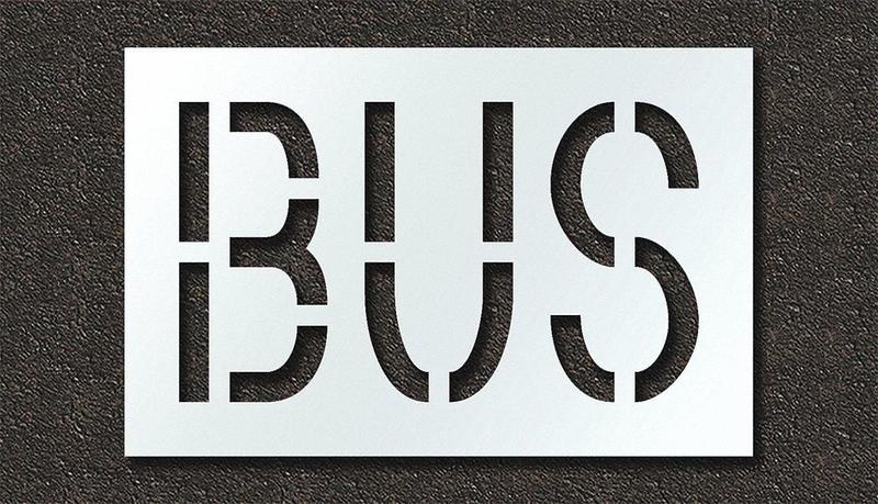 Pavement Stencil Bus MPN:STL-108-71815