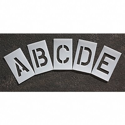 Pavement Stencil 2 in Alphabet Kit 1/8 MPN:STL-108-8025