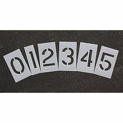 Pavement Stencil 6 in Number Kit 1/8 MPN:STL-108-8060