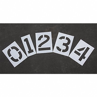 Pavement Stencil 12 in Number Kit 1/8 MPN:STL-108-8120