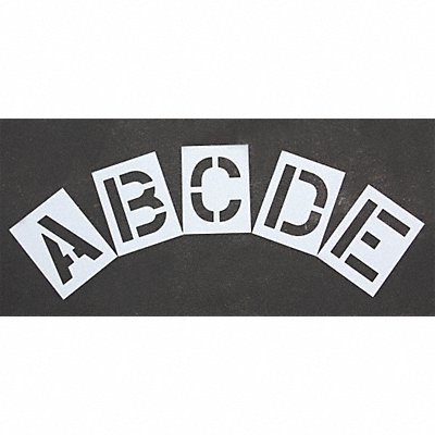 Pavement Stencil 12 in Alphabet Kit 1/8 MPN:STL-108-8125