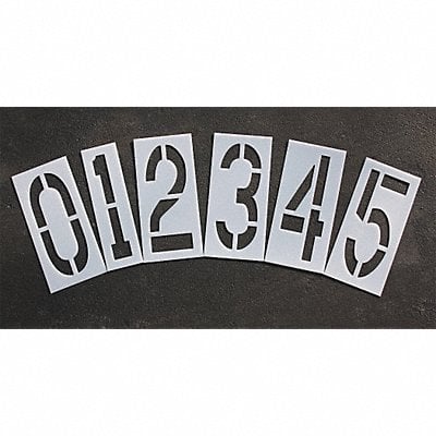 Pavement Stencil 24 in Number Kit 1/8 MPN:STL-108-8240