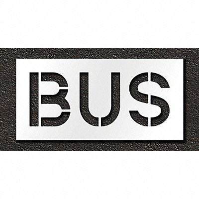 Pavement Stencil Bus 12 in MPN:STL-116-71215