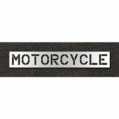 Pavement Stencil Motorcycle 12 in MPN:STL-116-71216