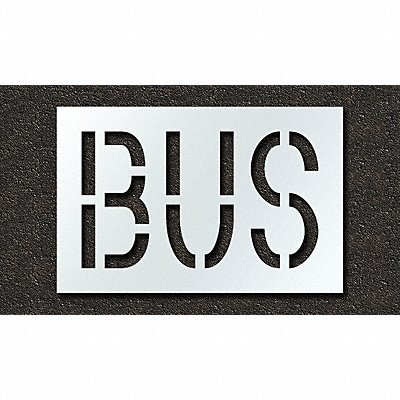 Pavement Stencil Bus 18 in MPN:STL-116-71815