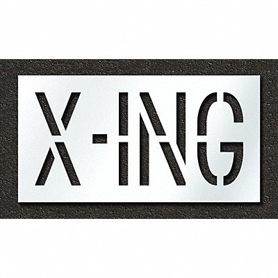 Pavement Stencil X-ing 18 in MPN:STL-116-71827