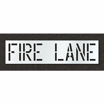 Pavement Stencil Fire Lane 18 in MPN:STL-116-71831