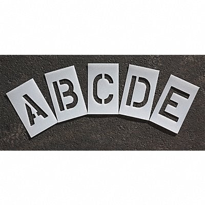 Pavement Stencil 3 in Alphabet Kit 1/16 MPN:STL-116-8035