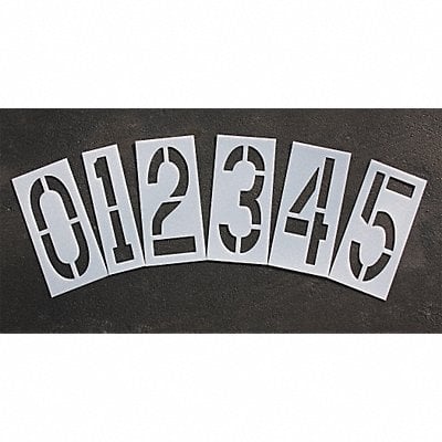 Pavement Stencil 18 in Number Kit 1/16 MPN:STL-116-8180