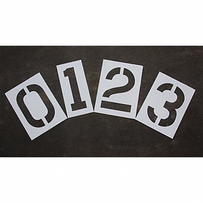 Pavement Stencil 24 in Number Kit 1/16 MPN:STL-116-8240W