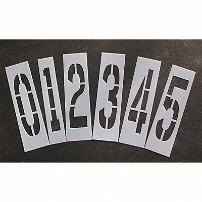 Pavement Stencil 36 in Number Kit 1/16 MPN:STL-116-8360