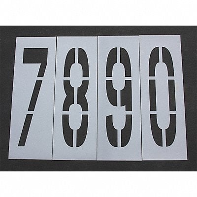 Pavement Stencil 48 in Number Kit 1/16 MPN:STL-116-8480