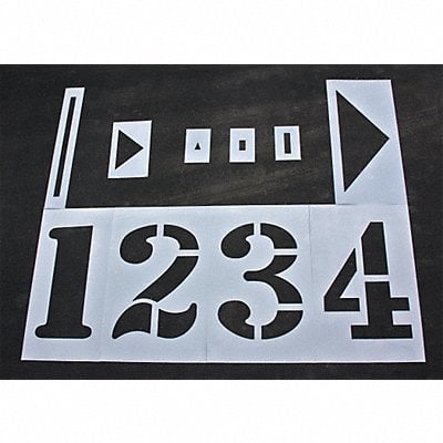 Athletic Stencil Track  Field 36in 1/16 MPN:STL-116-F6100KIT