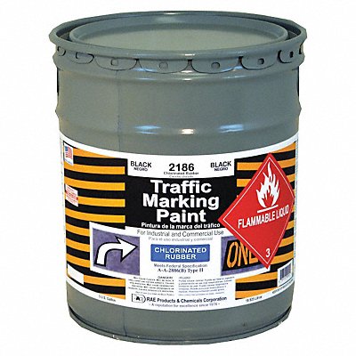 Traffic Zone Marking Paint 5 gal Black MPN:2186-05