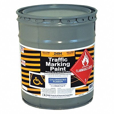 Traffic Zone Marking Paint Yellow 18.9L MPN:2494-05