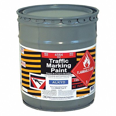 Traffic Zone Marking Paint 5 gal Red MPN:4564-05