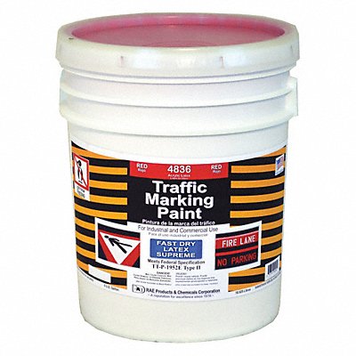 Traffic Zone Marking Paint 5 gal Red MPN:4836