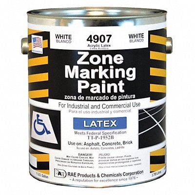 Traffic Zone Marking Paint 1 gal White MPN:4907-01