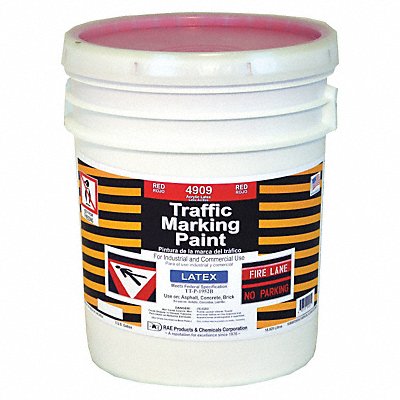 Traffic Zone Marking Paint 5 gal Red MPN:4909-05