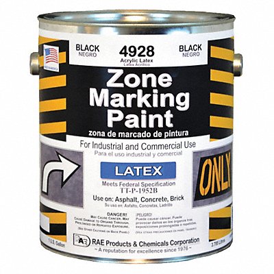 Traffic Zone Marking Paint 1 gal Black MPN:4928-01